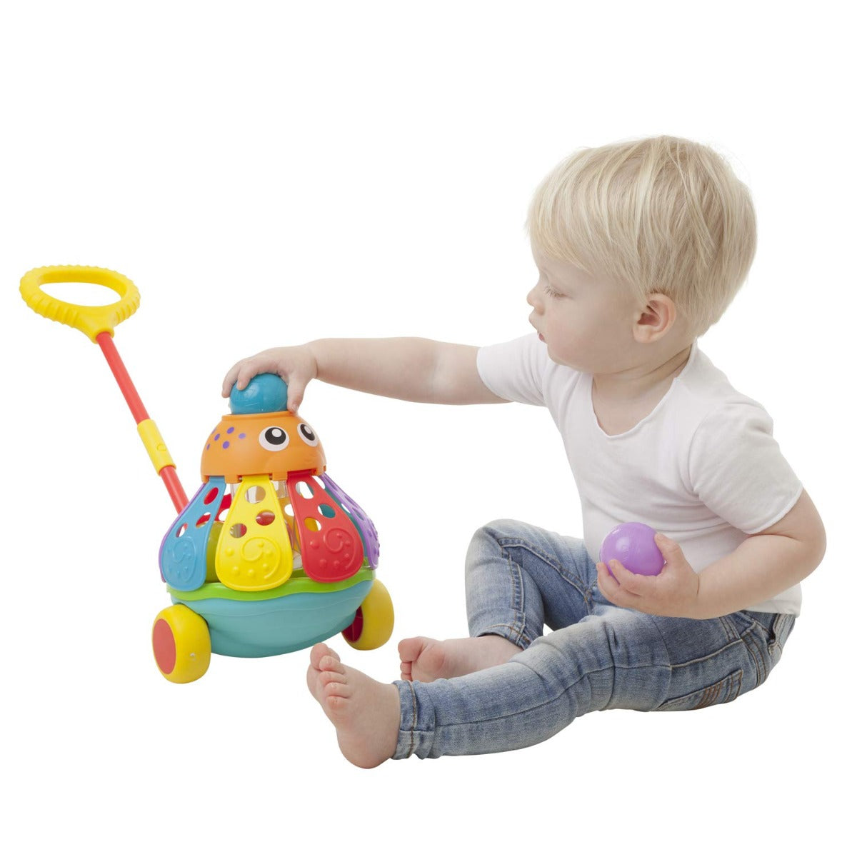 Playgro Push Along Ball Popping Octopus