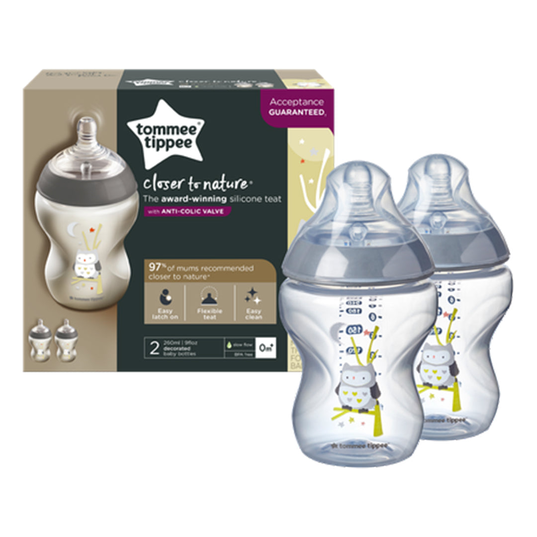 Tommee Tippee Closer To Nature Feeding Plastic Bottle 260ml 2pieces