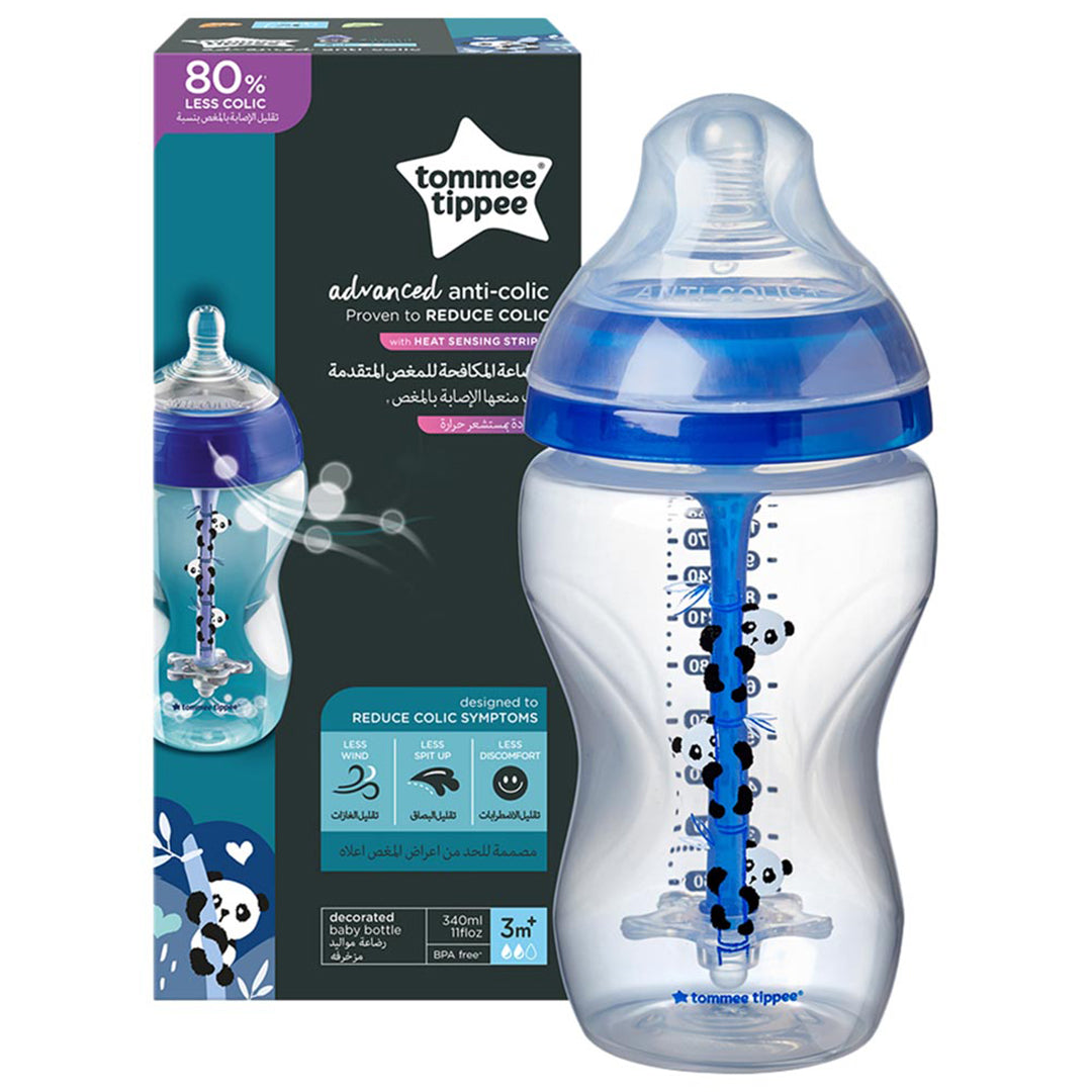Tommee Tippee Advanced Anti-Colic Feeding Bottle 340ml 1piece Boy