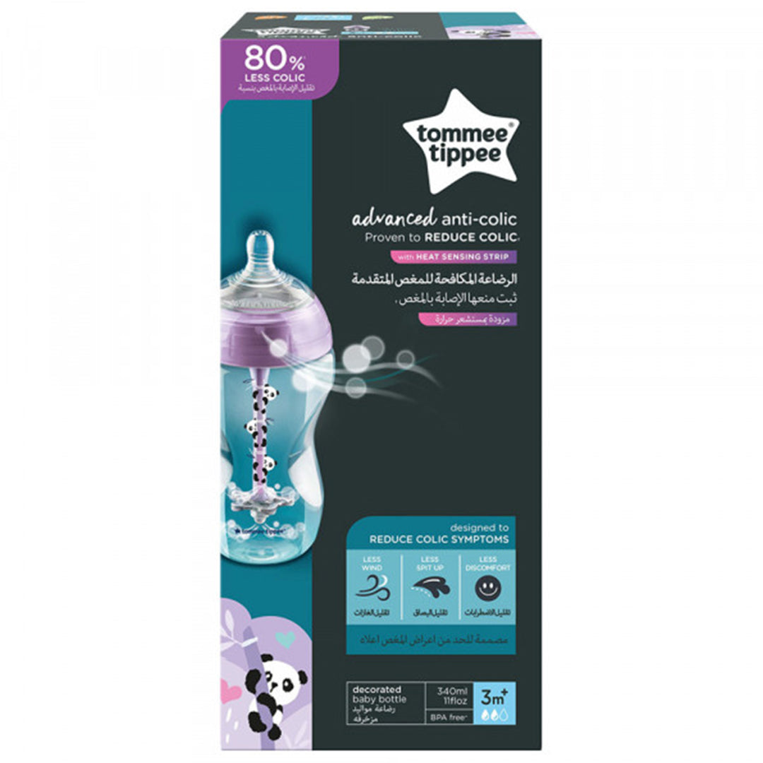 Tommee Tippee Advanced Anti-Colic Feeding Bottle 340ml 1piece Girl
