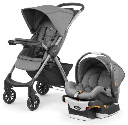 Chicco Mini Bravo Plus Travel System - Slate