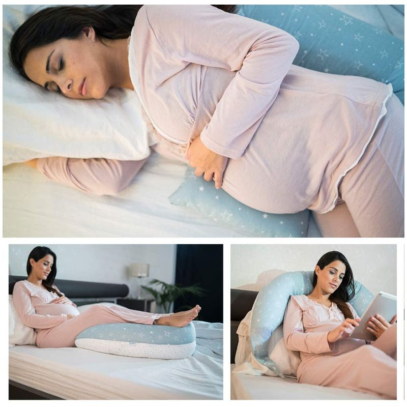 Nuvita Dreamwizard 12 In 1 Pregnancy And Nursing Pillow With Back Support 7100 Grigio Bianco