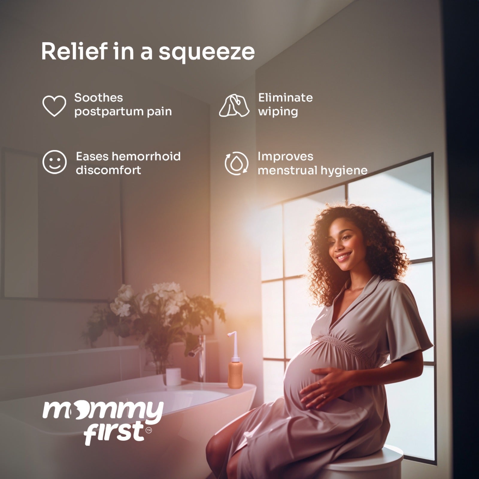 Mommy First Peri Bottle - Peach