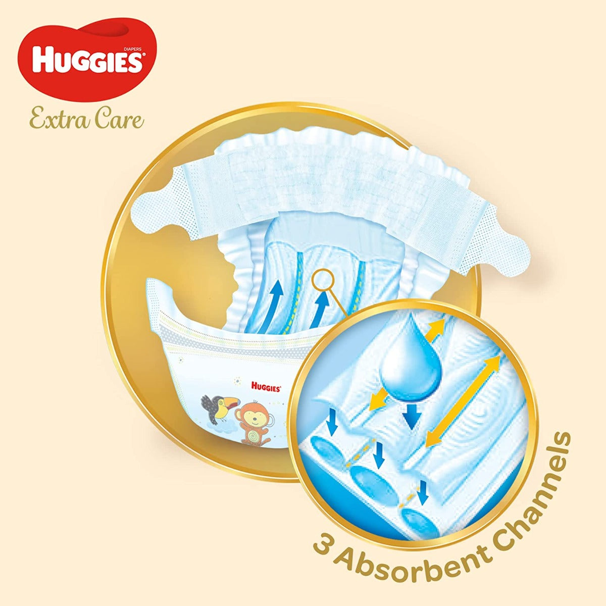 Huggies Diaper Extra Care Value Pack  4+