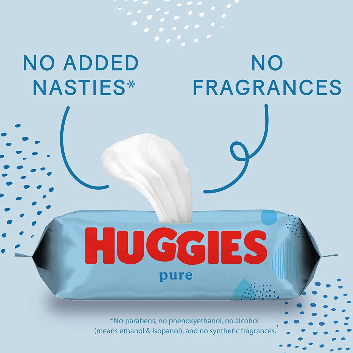 Huggies Baby Wipes Pure 56'S