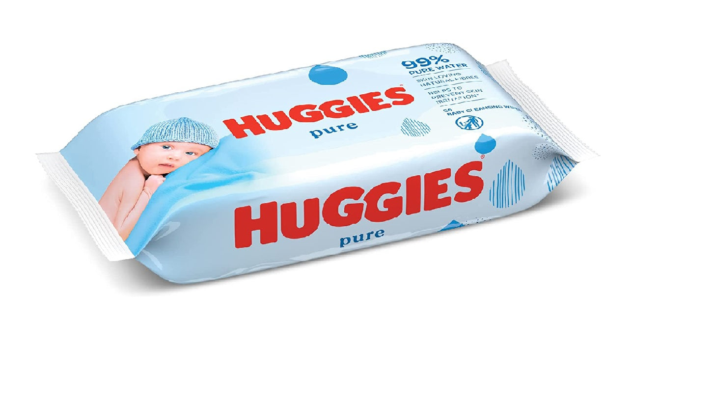 Huggies Baby Wipes Pure 56'S
