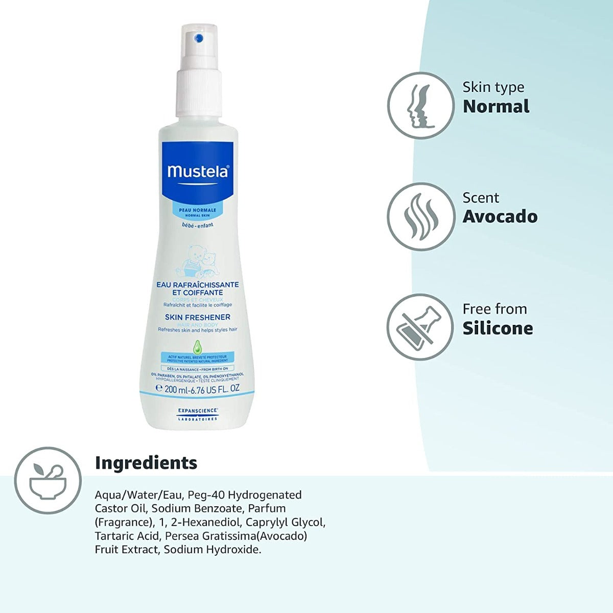 Mustela  Skin Freshening Spary 200Ml
