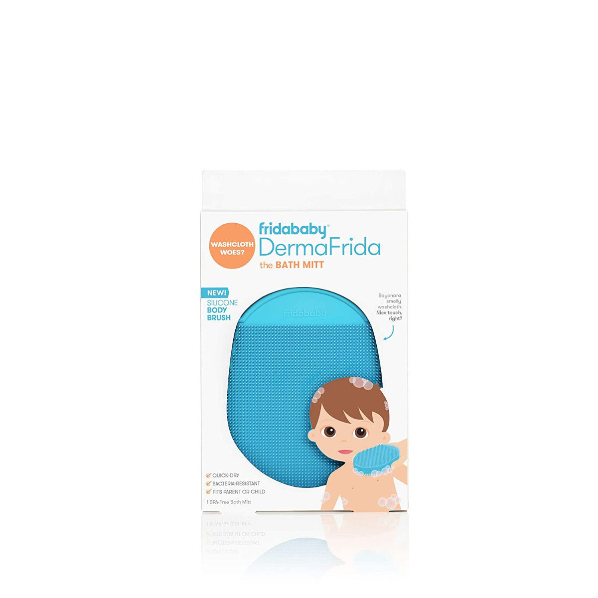 Frida Baby Dermafrida The Bath Mitt By Frida Baby Toddler Quick Dry Body Bath Brush
