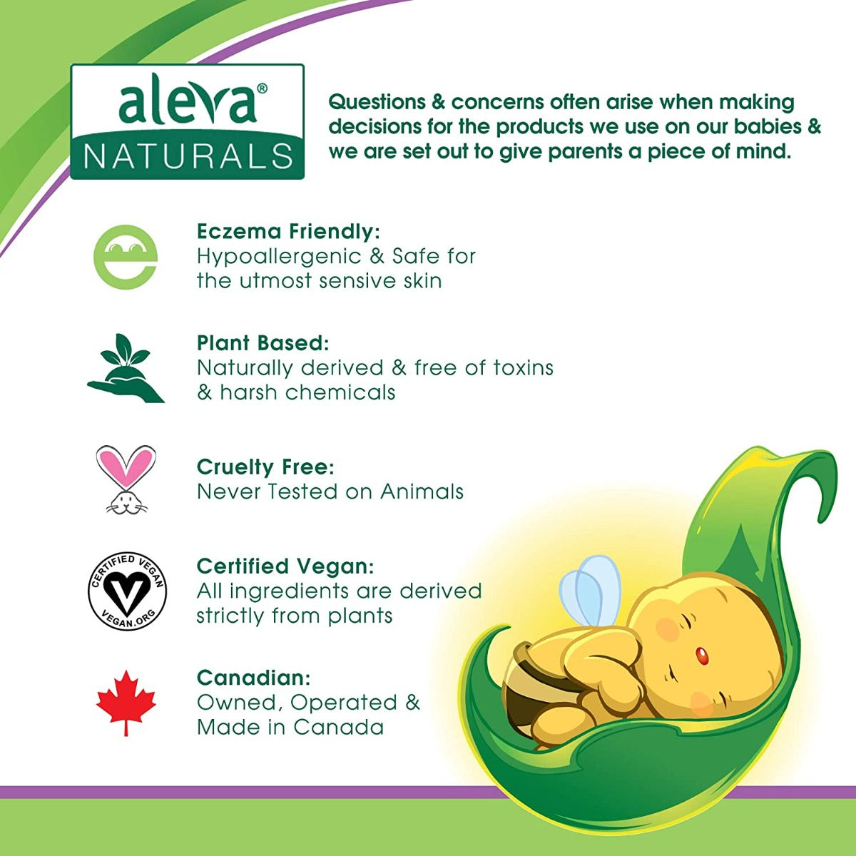 Aleva Nat Bamboo Baby Tooth & Gum Wipes 30S