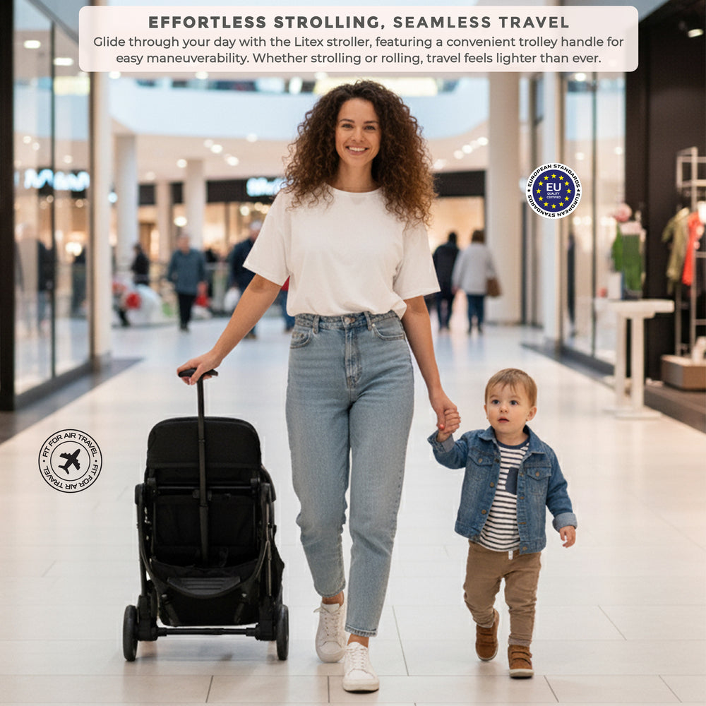 Neobreez Litex Ultra Lightweight Cabin Size Travel Stroller Grey