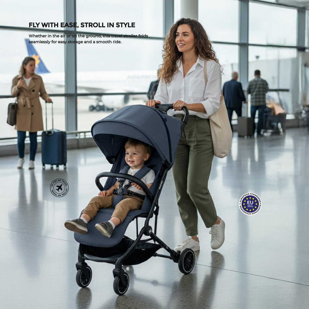 Neobreez Litex Ultra Lightweight Cabin Size Travel Stroller Grey