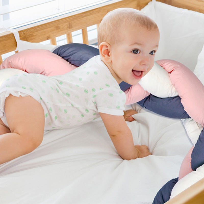 Babyjem Plush Crib & Bed Side Protector Pink 0 Months+