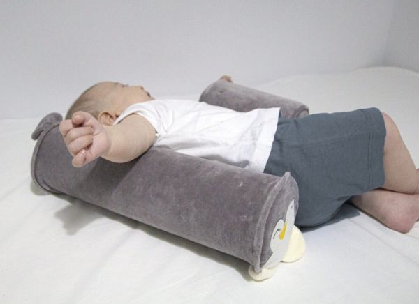 Babyjem Side Sleep Pillow Grey Pinguin 0 Months+