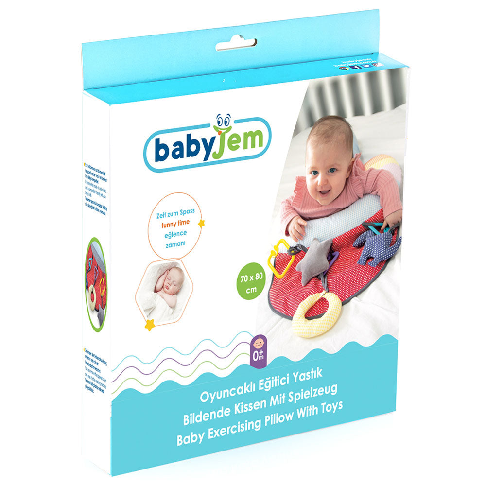 Babyjem Baby Exercising Pillow With Toys 40 X 50 Cm