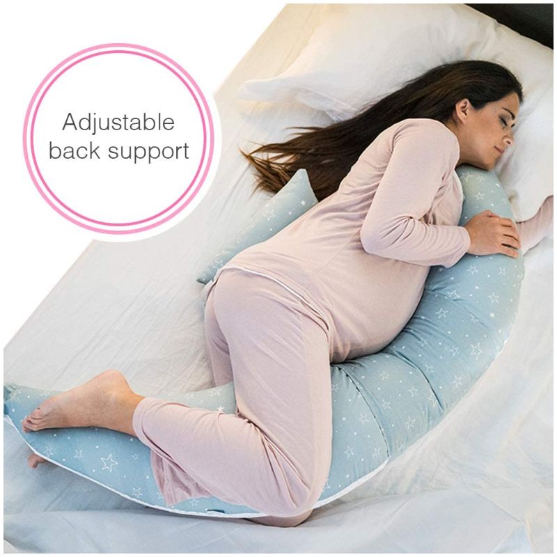 Nuvita Dreamwizard 12 In 1 Pregnancy And Nursing Pillow With Back Support 7100 Grigio Bianco