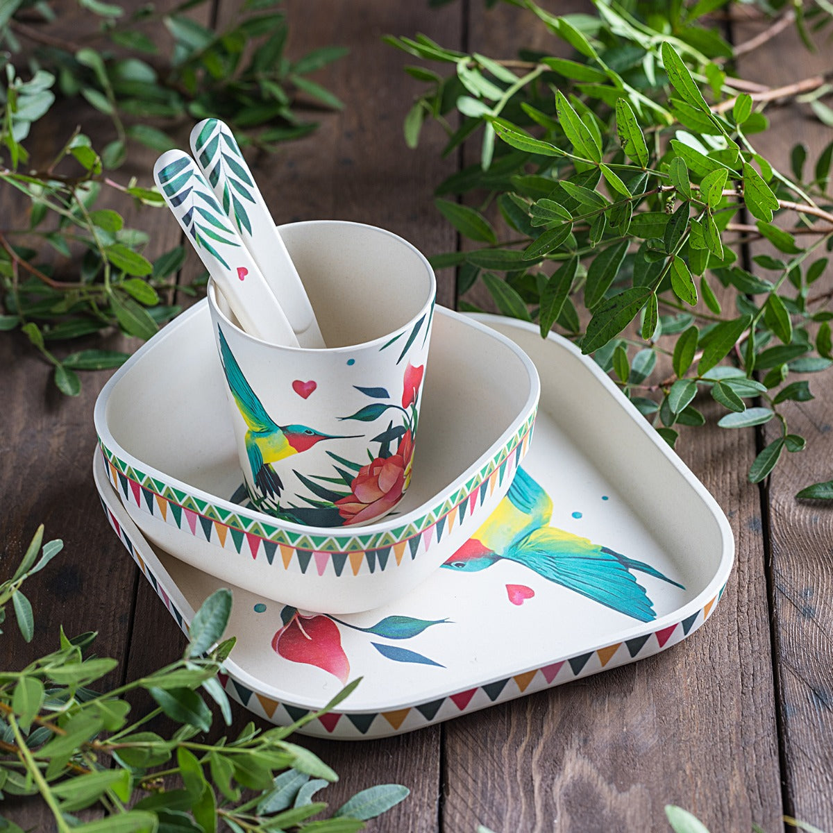 Tommy Lise Bamboo Dinner Set Airy Grace