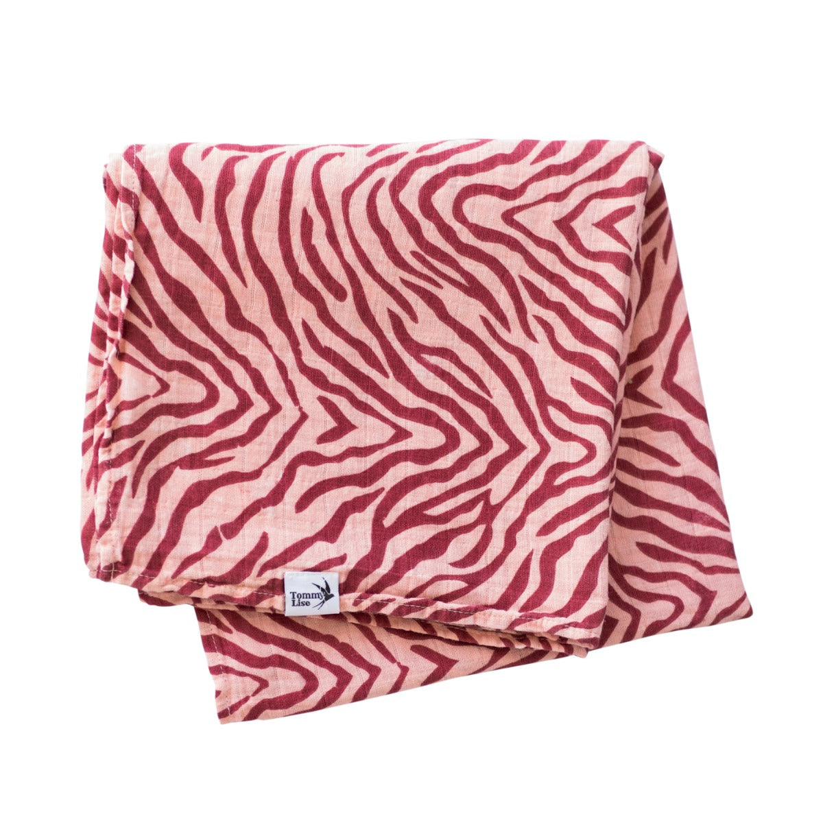 Tommy Lise Baby Swaddle Marsala Tiger 120X120Cm