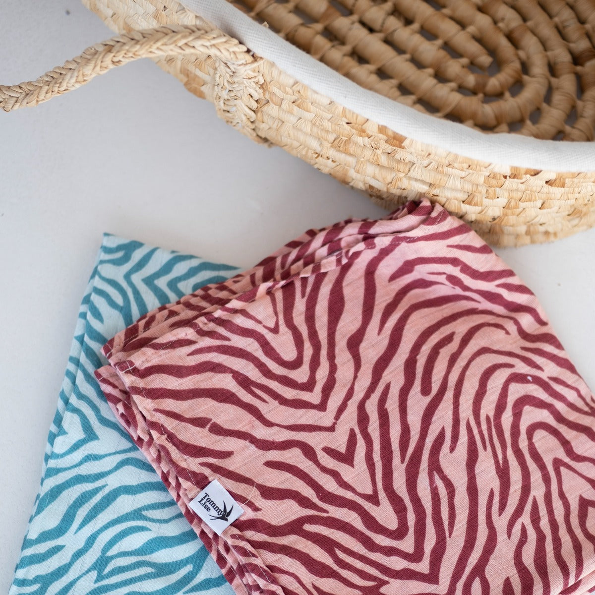 Tommy Lise Baby Swaddle Marsala Tiger 120X120Cm
