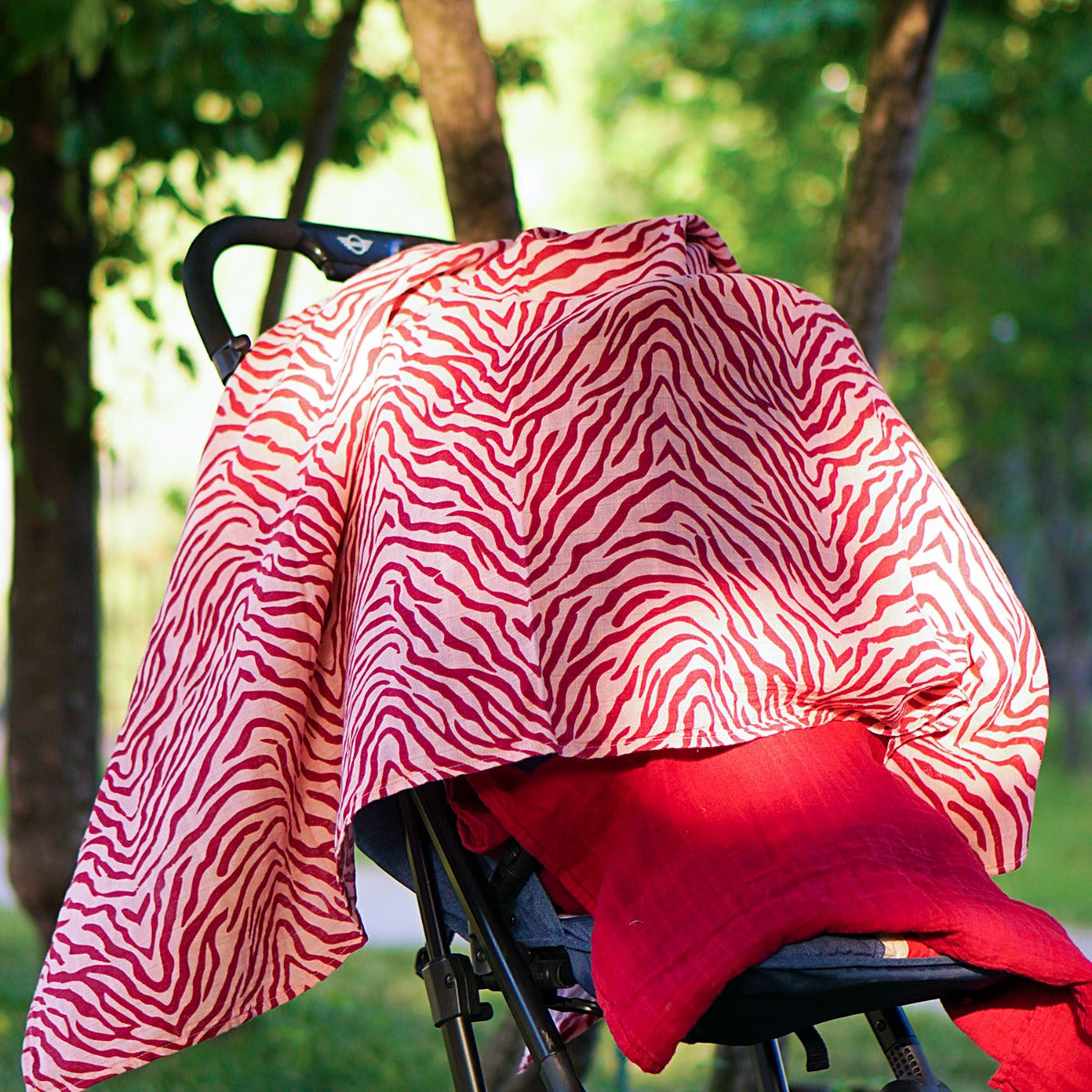 Tommy Lise Baby Swaddle Marsala Tiger 120X120Cm