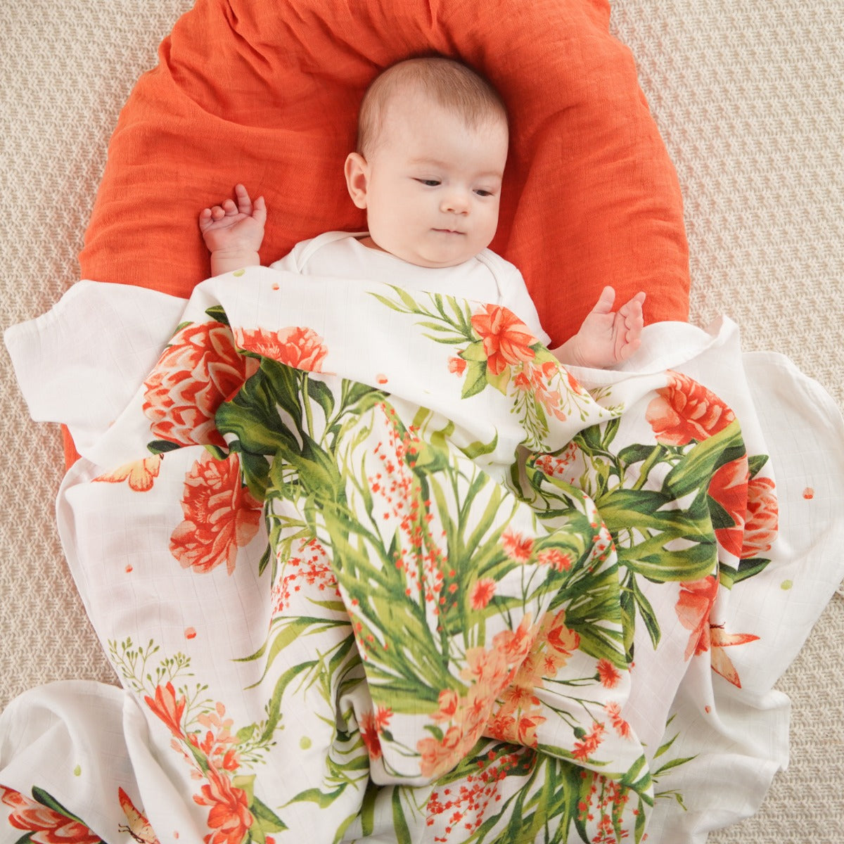 Tommy Lise Baby Swaddle Scarlet Dreams Set 90X90 Cm