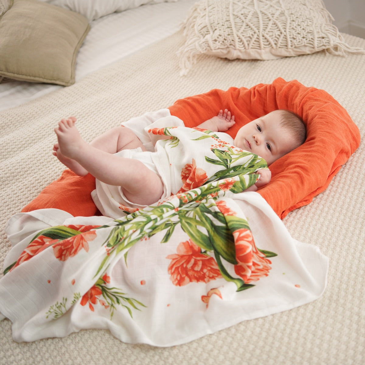 Tommy Lise Baby Swaddle Scarlet Dreams Set 90X90 Cm