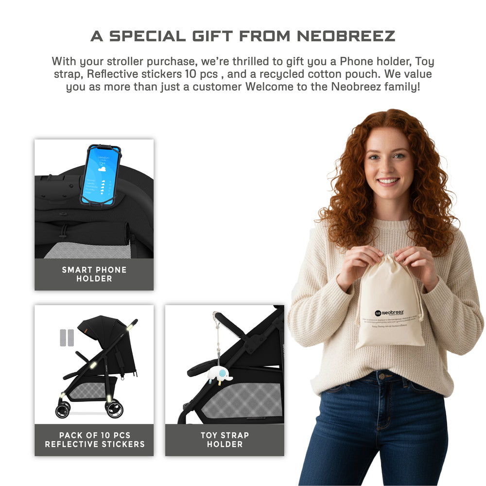 Neobreez VOMX1 Ultra Lightweight Stroller Black