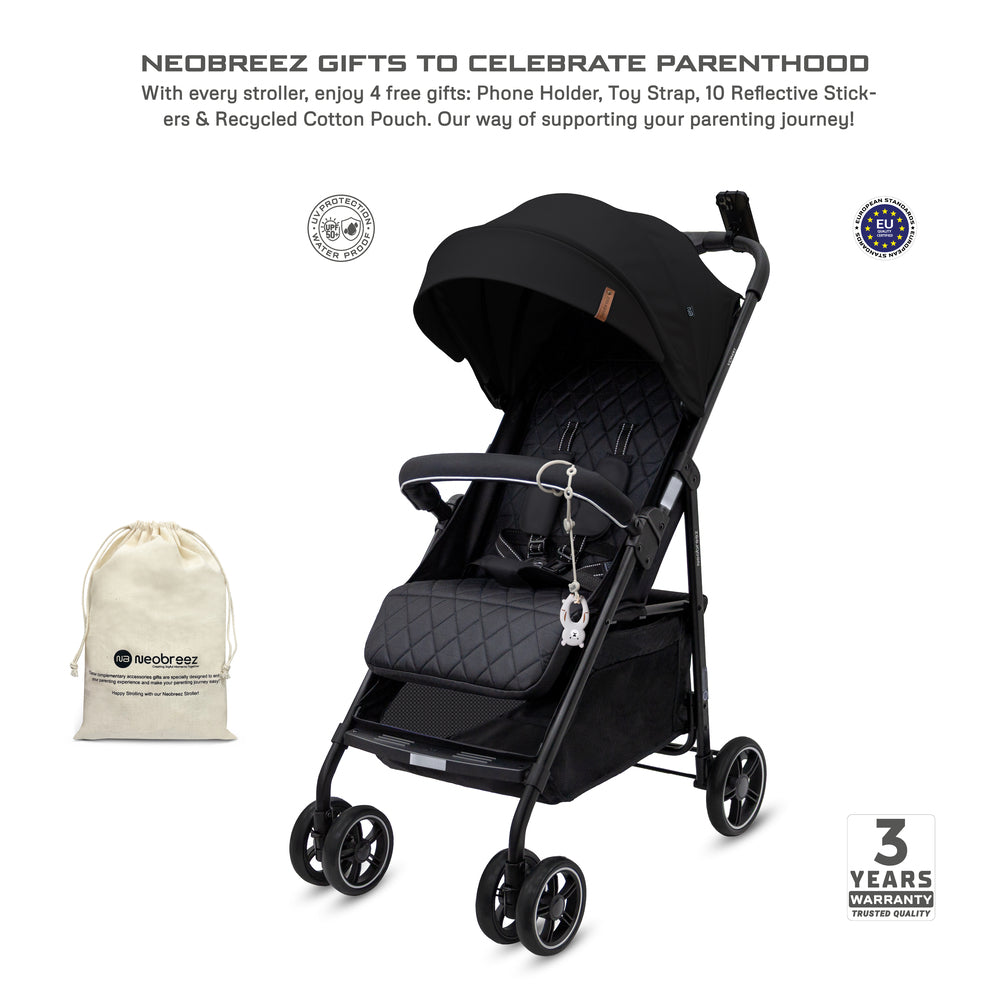 Neobreez VOMX1 Ultra Lightweight Stroller Black