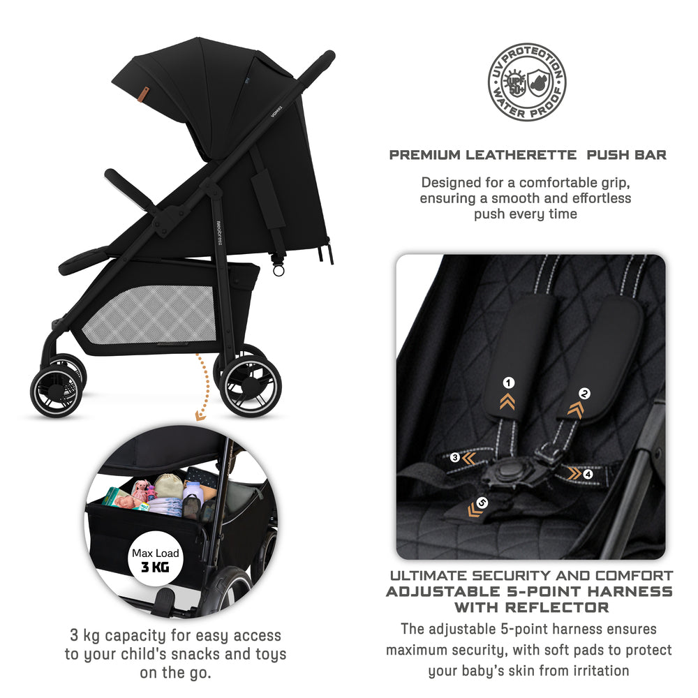 Neobreez VOMX1 Ultra Lightweight Stroller Black