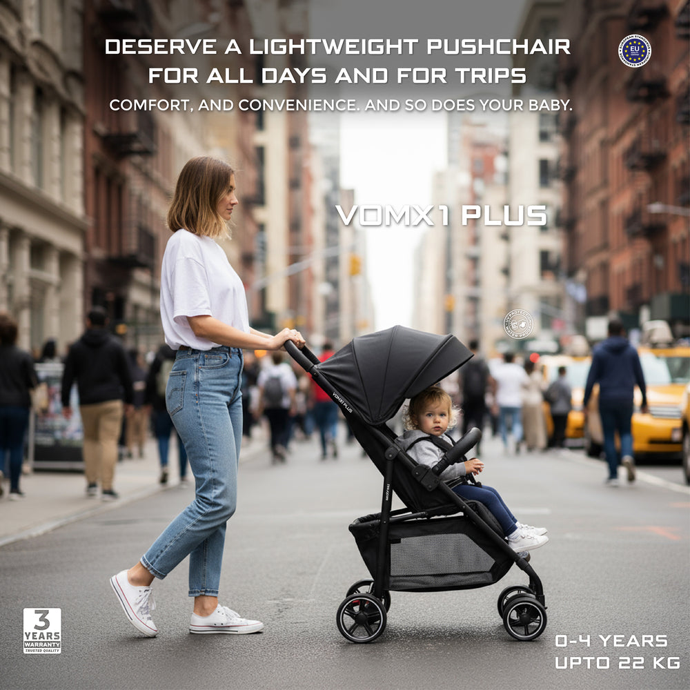 Neobreez VOMX1 PLUS 2 in 1 Travel System Stroller Black