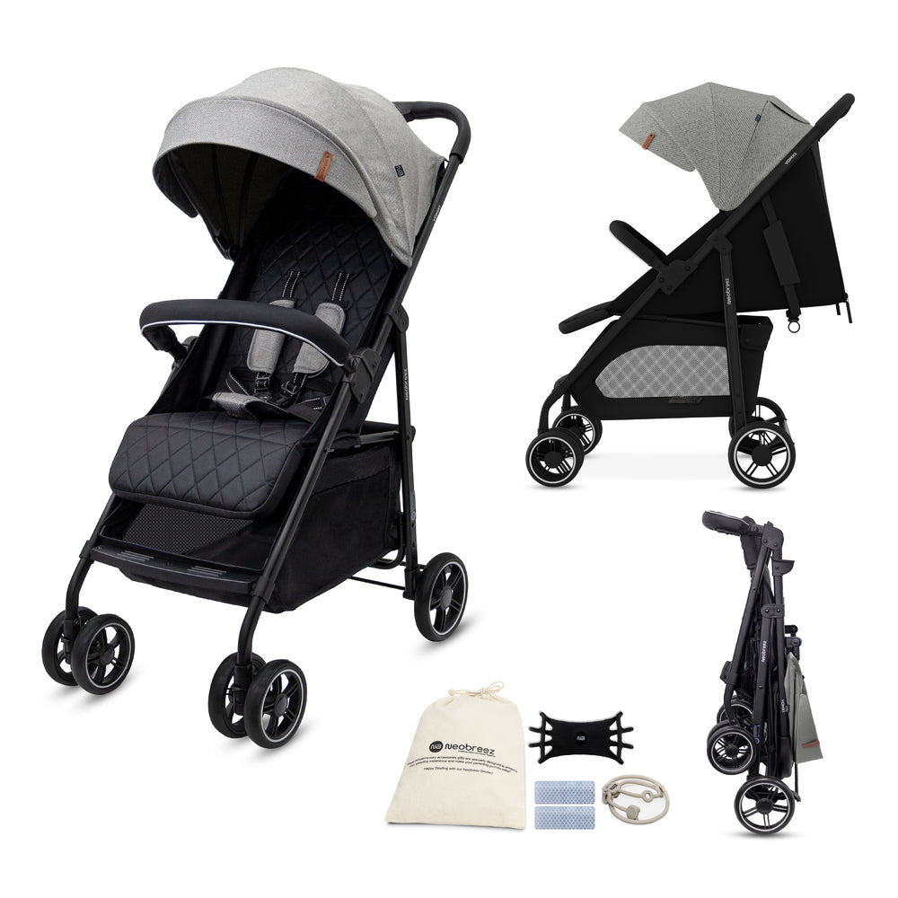 Neobreez VOMX1 Ultra Lightweight Stroller Medium Gray