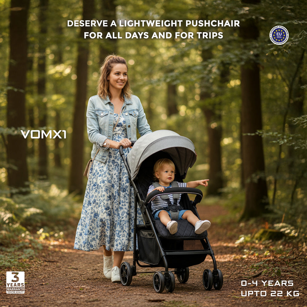 Neobreez VOMX1 Ultra Lightweight Stroller Medium Gray