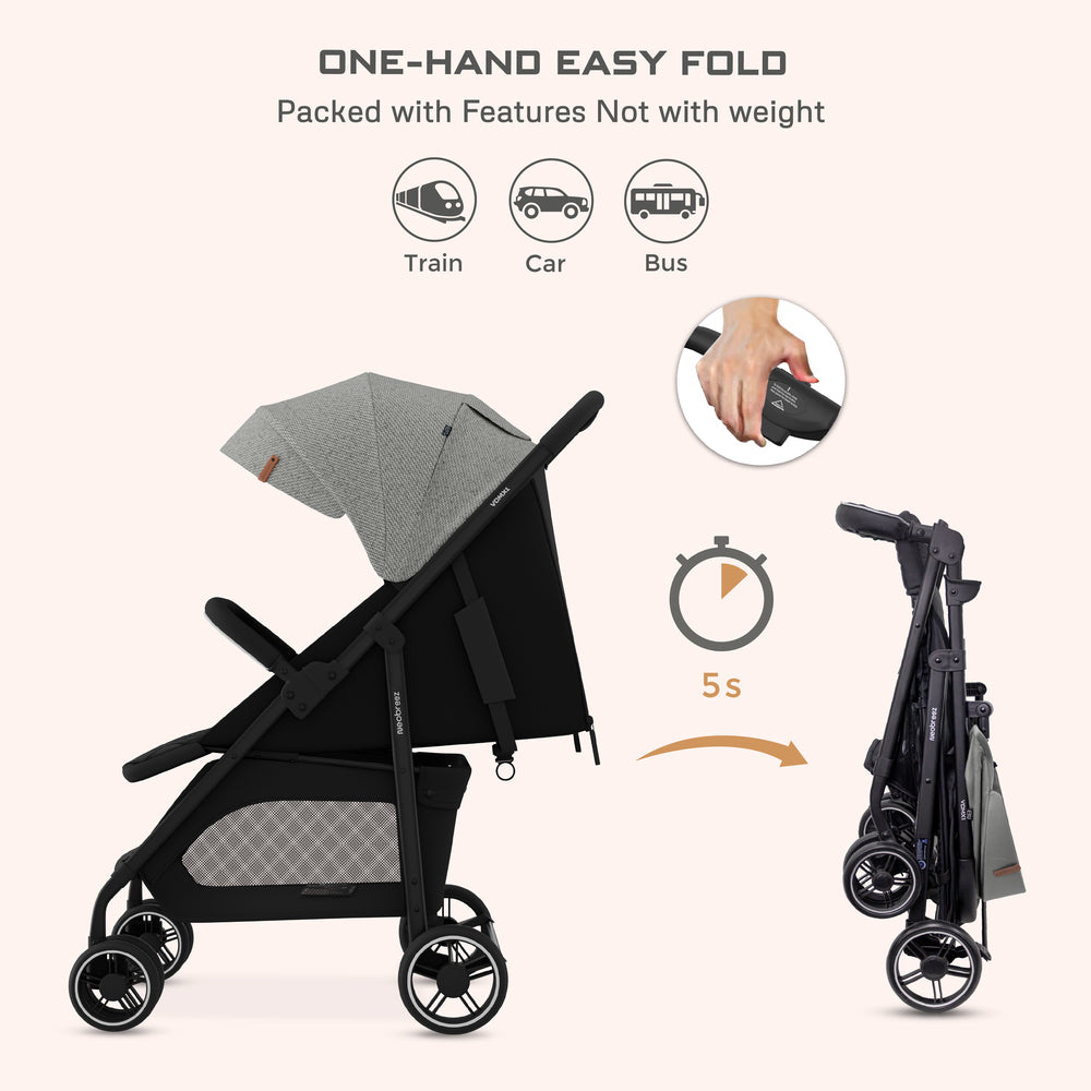 Neobreez VOMX1 Ultra Lightweight Stroller Medium Gray