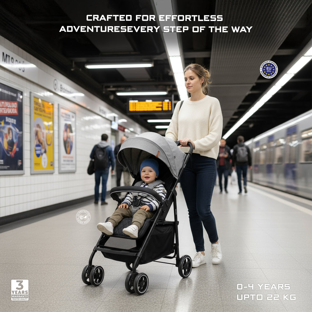 Neobreez VOMX1 Ultra Lightweight Stroller Medium Gray