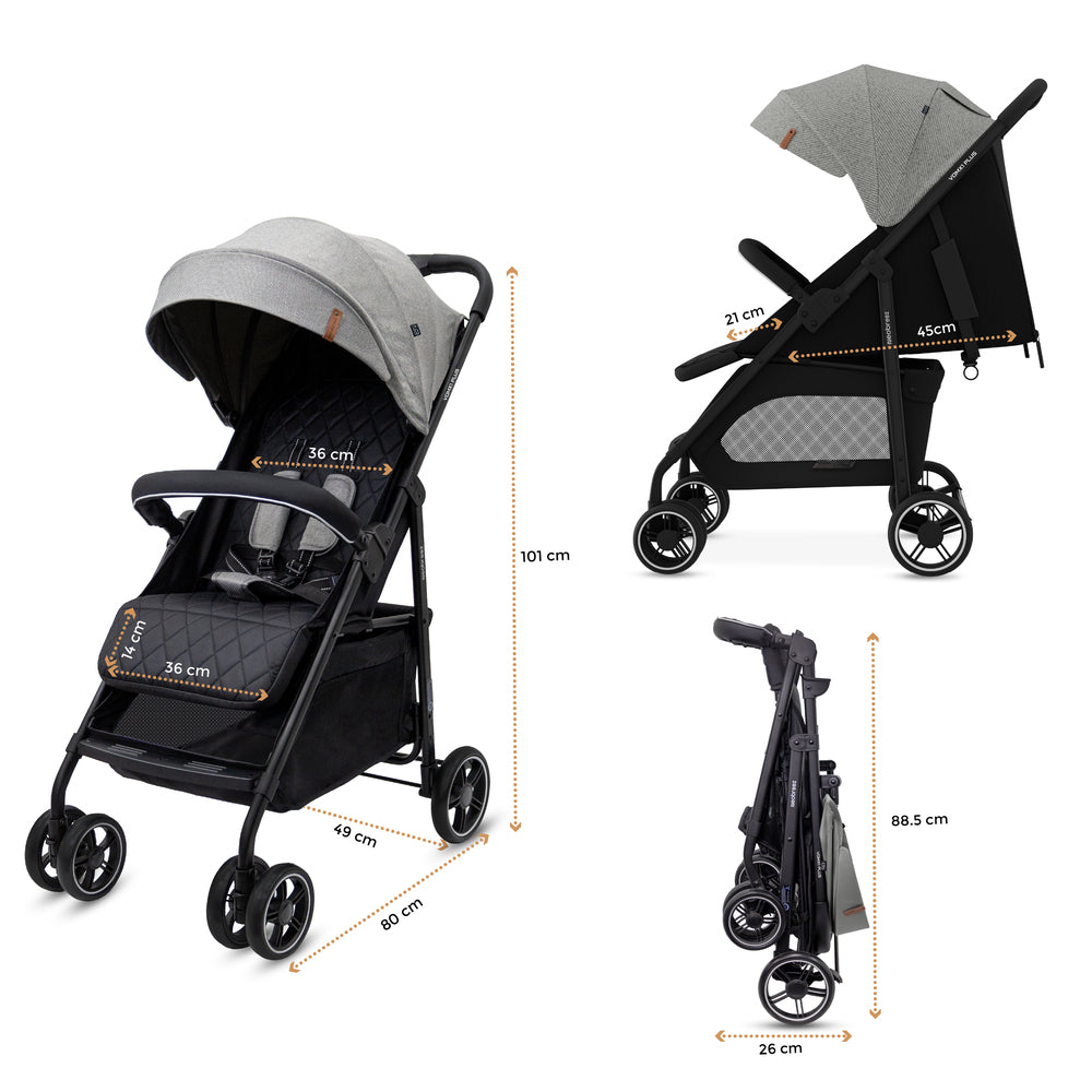 Neobreez VOMX1 PLUS 2 in 1 Travel System Stroller