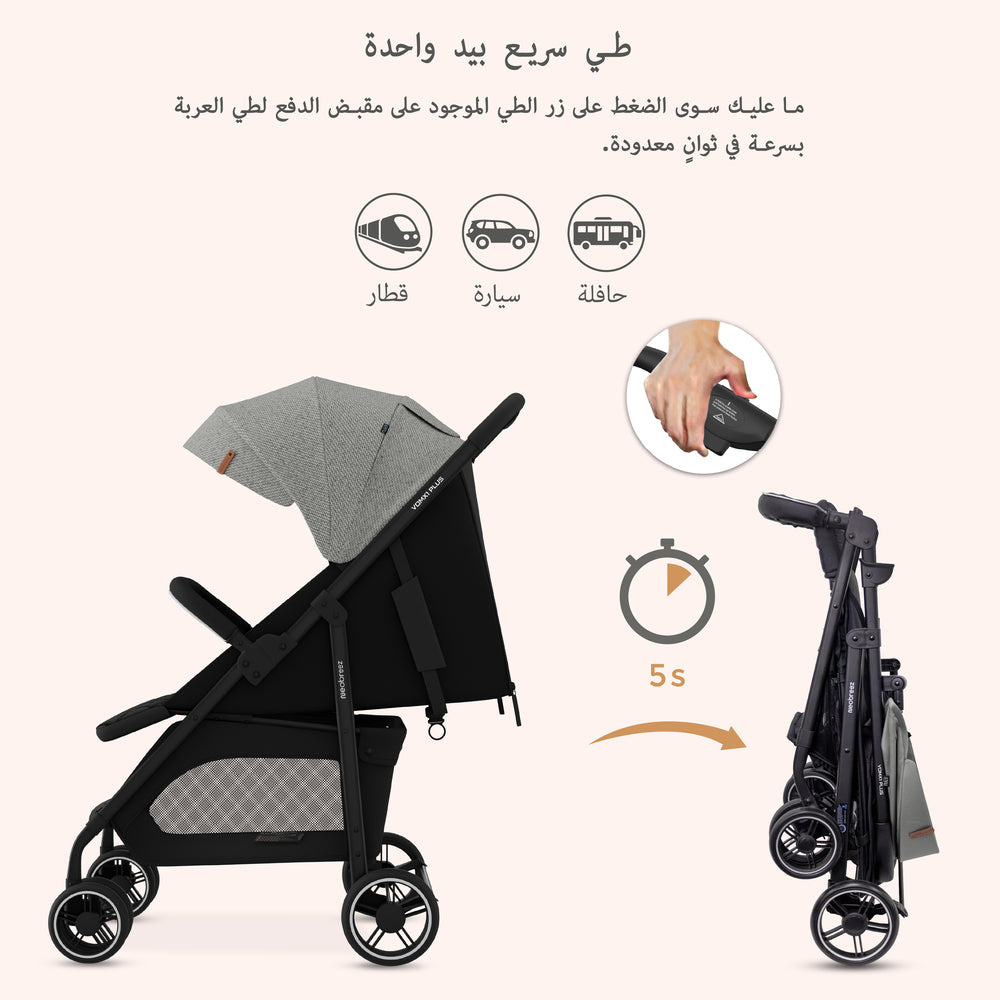 Neobreez VOMX1 PLUS 2 in 1 Travel System Stroller
