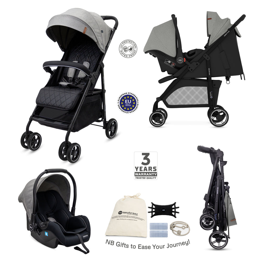 Neobreez VOMX1 PLUS 2 in 1 Travel System Stroller