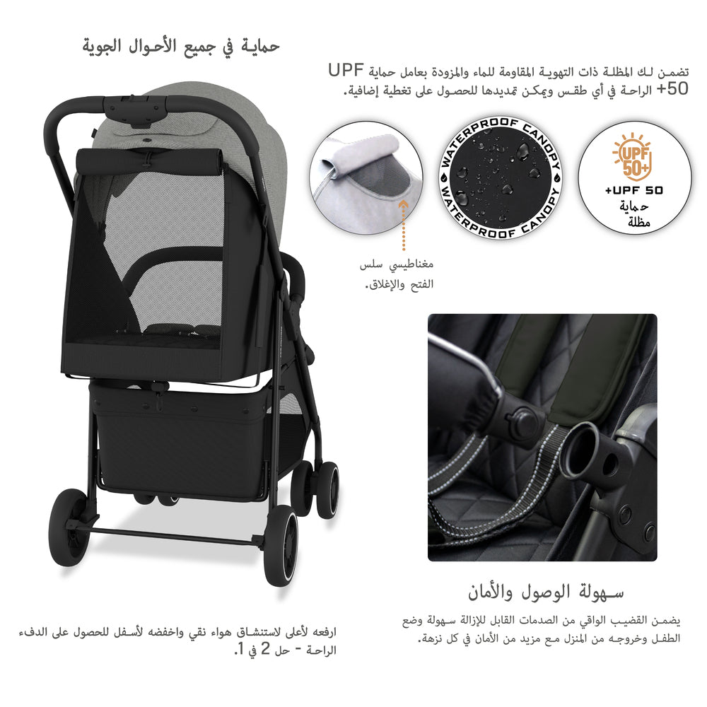 Neobreez VOMX1 PLUS 2 in 1 Travel System Stroller
