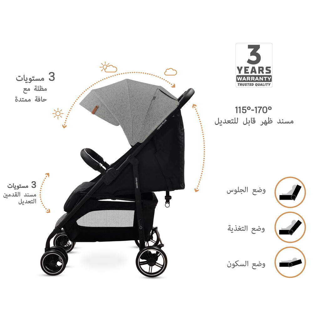 Neobreez VOMX1 PLUS 2 in 1 Travel System Stroller