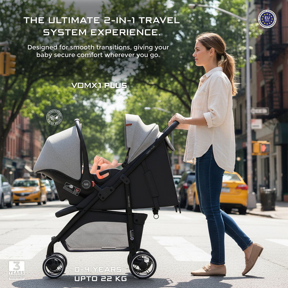 Neobreez VOMX1 PLUS 2 in 1 Travel System Stroller
