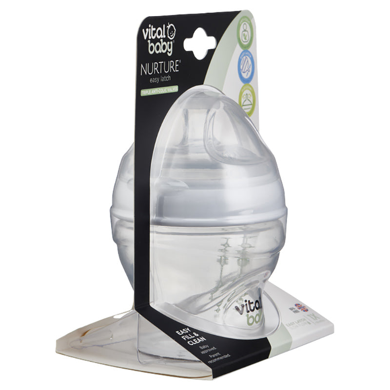 Vital Baby  Nurture Breast Like Feeding Bottles 150Ml Bulk 0 Months+