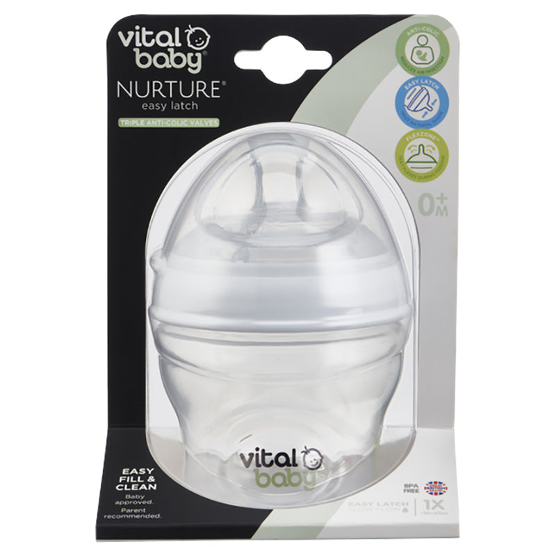 Vital Baby  Nurture Breast Like Feeding Bottles 150Ml Bulk 0 Months+