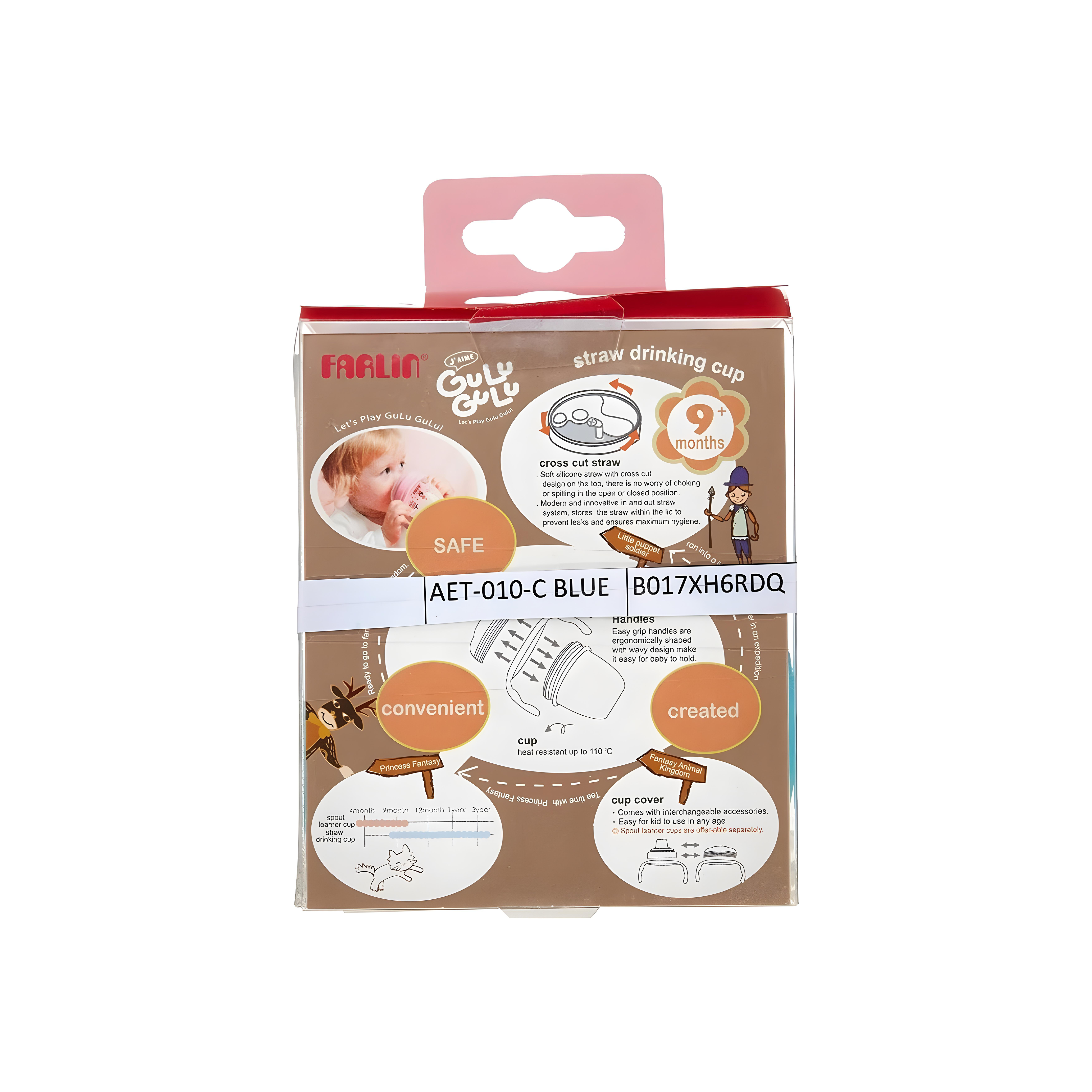 Farlin Gulu Straw Drinking Cup 120Ml