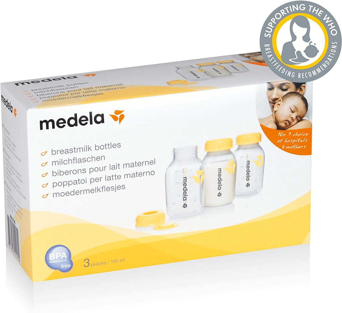 Medela Breastmilk Bottles 150Ml Box/3