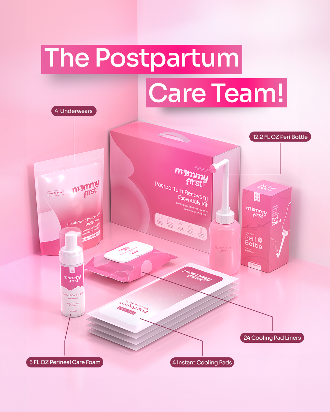 Mommy First Peri Bottle - Pink