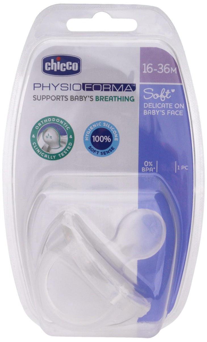 Chicco Baby Physio Soft Silicone Soother - 16-36m - 1Pcs