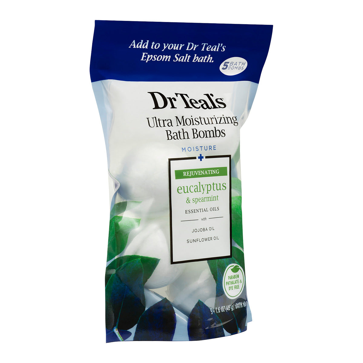 Dr Teals Eucalyptus Moisturizing Bath Bombs Set 5pcs 45g