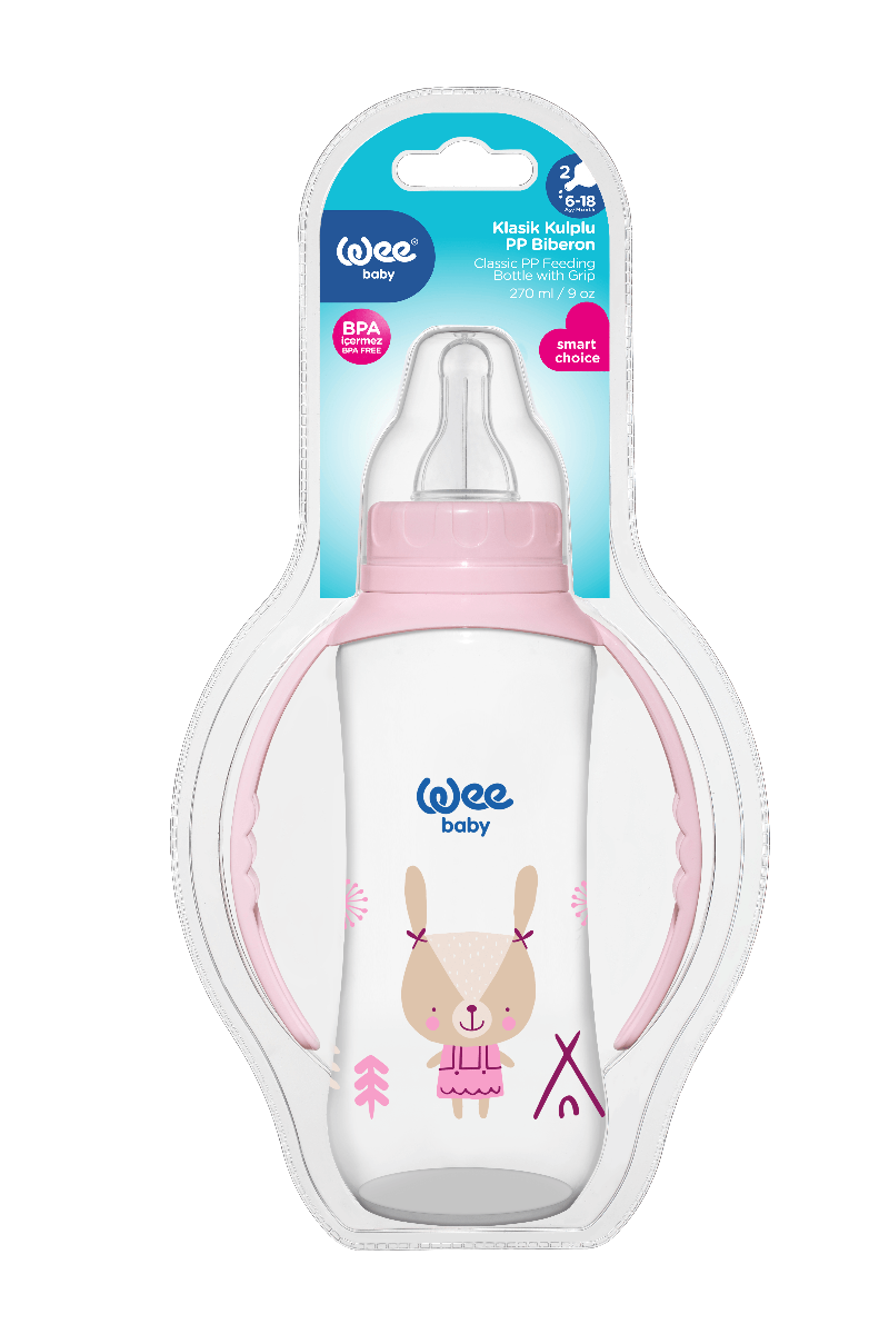 Wee Baby PP Feeding Bottles With Grip 270ml (Sold Separately Subject to Availability)