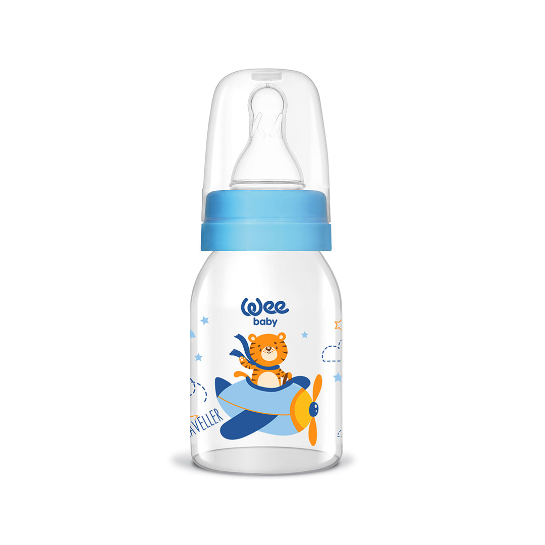 Wee Baby Glass Feeding Bottle 125ml (Sold Separately Subject to Availability)