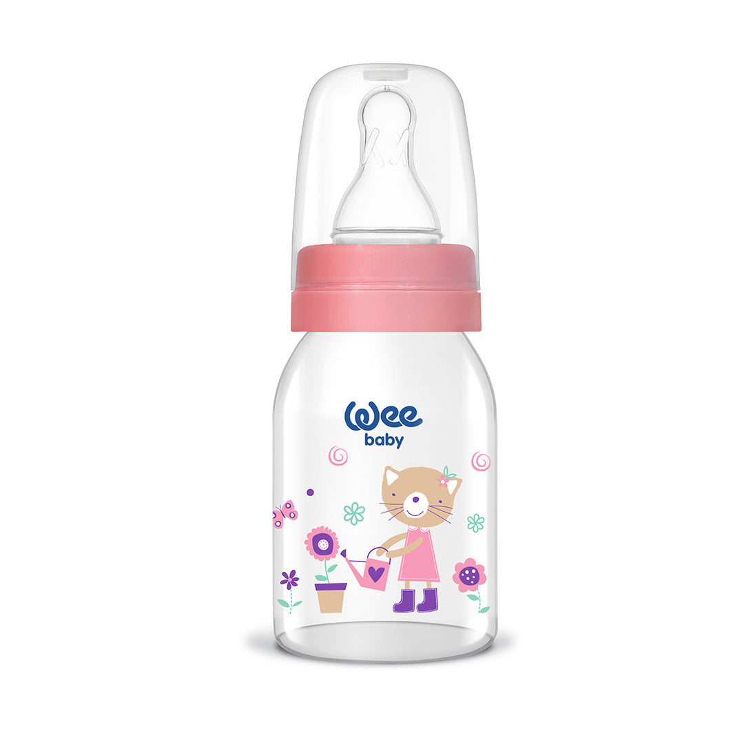 Wee Baby Glass Feeding Bottle 125ml (Sold Separately Subject to Availability)