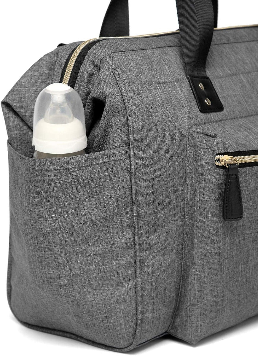 Little Story  Zera Mom Dad Diaper Bag Grey